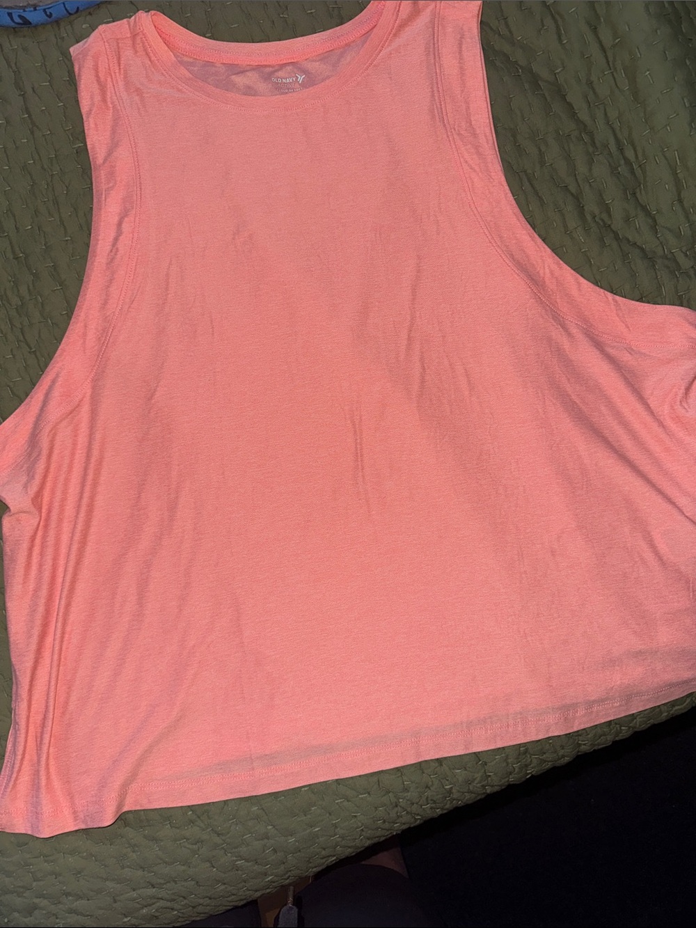 Old Navy Coral-Pink Muscle Tank Top